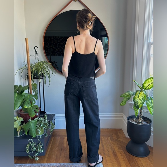 Reformation ribbed swing crop tank, size S, black - Picture 5 of 7